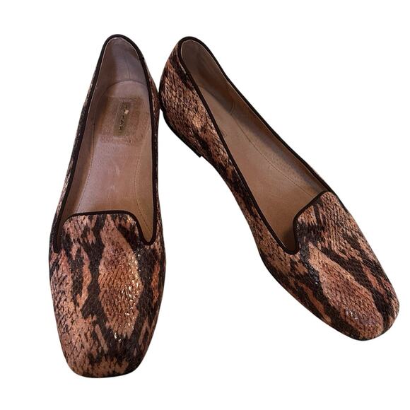 Tahari Women’s Clementine Snake Print Flats Loafers Shoes Size 8 1/2M - Picture 4 of 13